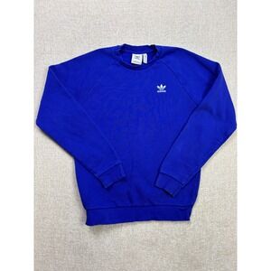 Adidas Originals Mens Adicolor Essentials Trefoil Crewneck Sweatshirt Blue Small